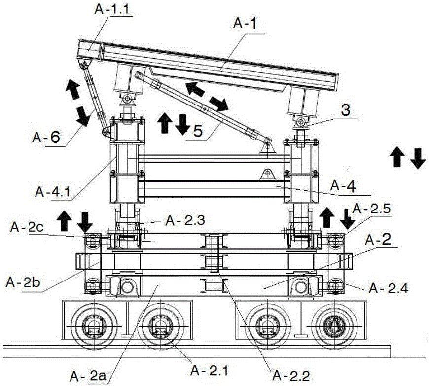 Prefabricated steel template system of large-span and ultrahigh distorted body matched box beam