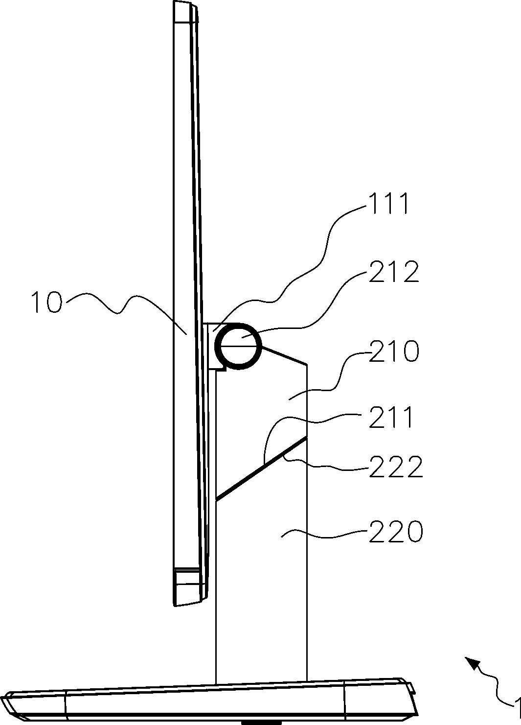 Bracket assembly and display device using same