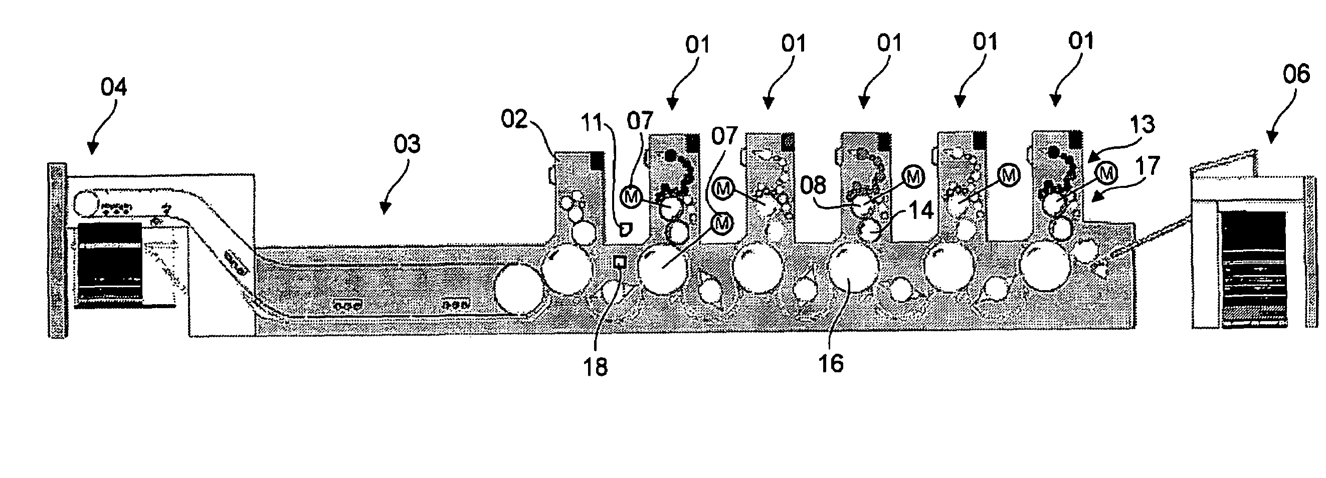 Printing machines having at least one machine element that can be adjusted by a setting element