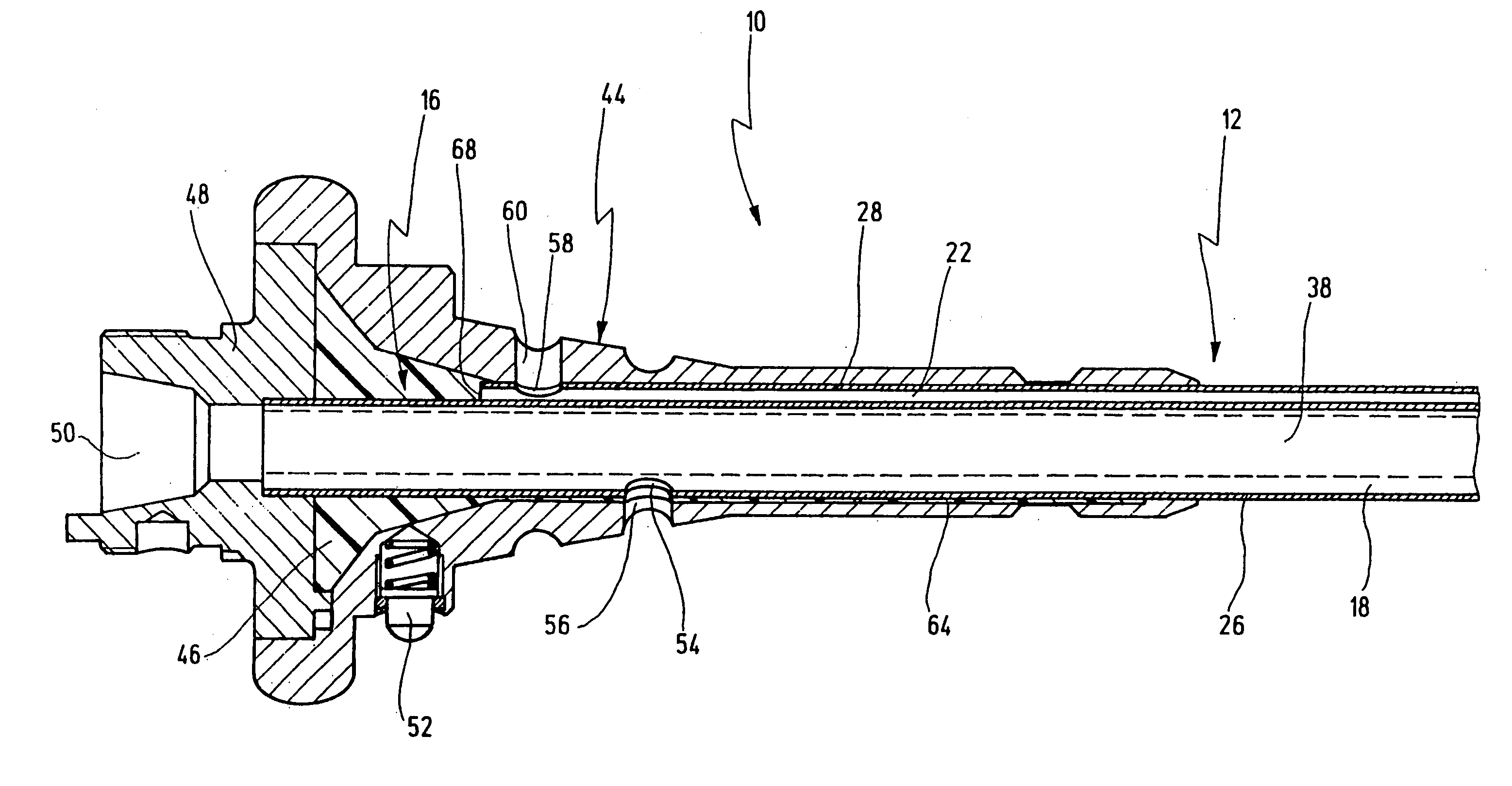 Medical instrument for suction and irrigation, and method for its production