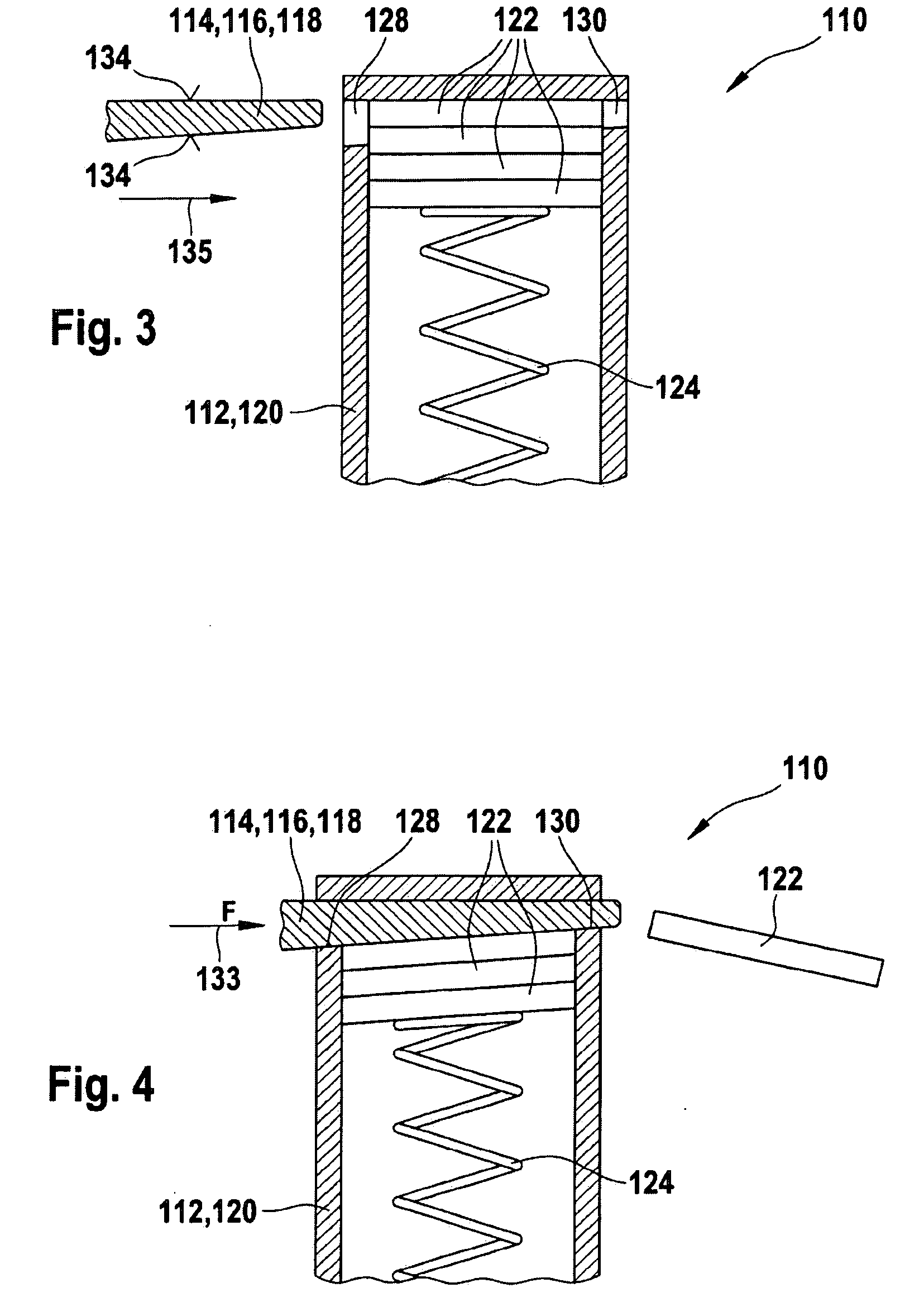 Analysis device with exchangeable test element magazine