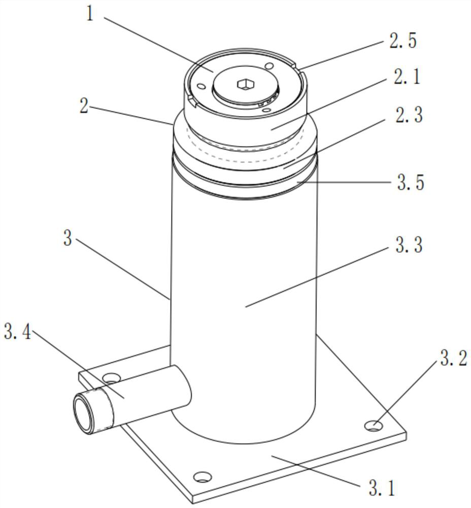 Water distribution nozzle for test road