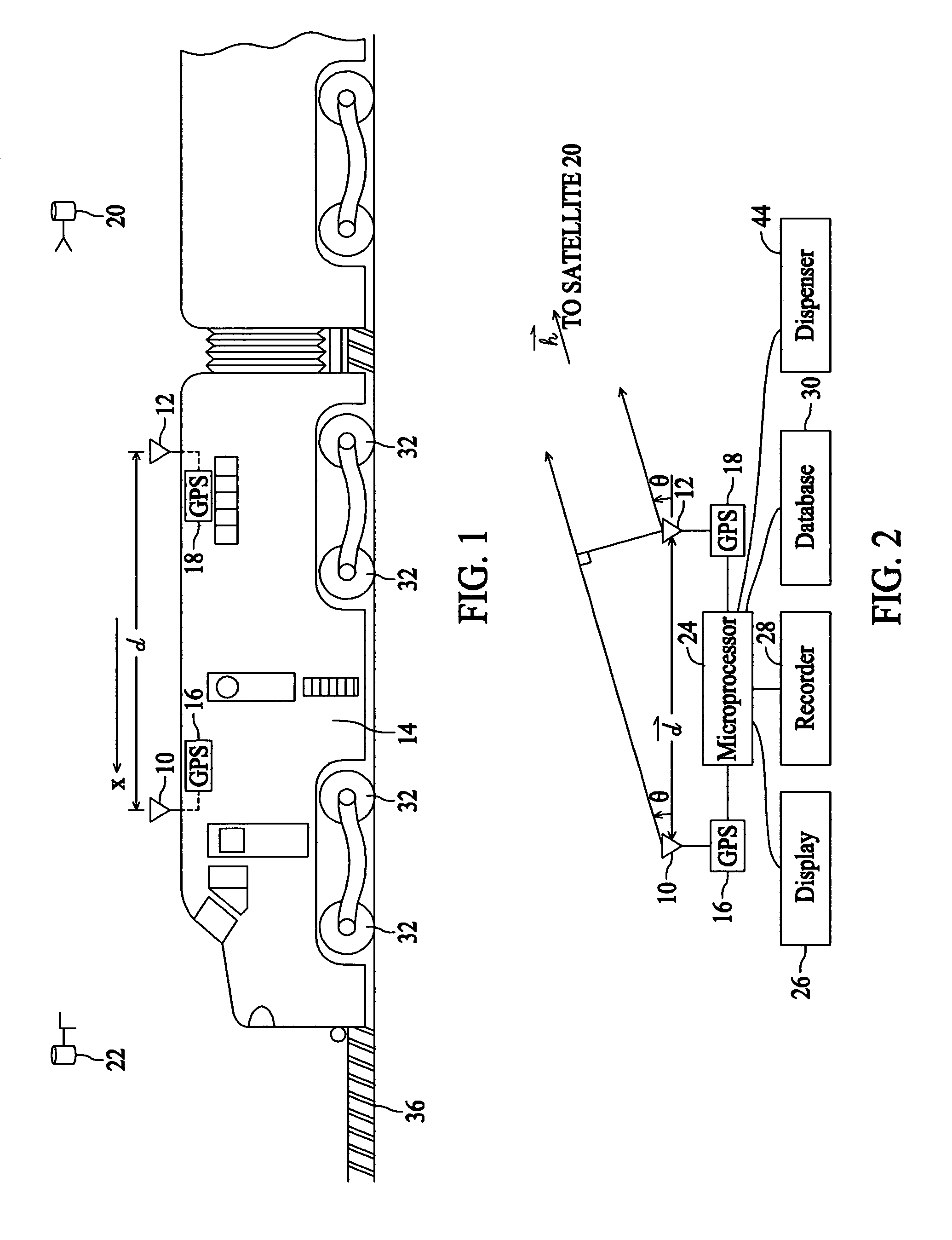 Methods and apparatus for measuring navigational parameters of a locomotive