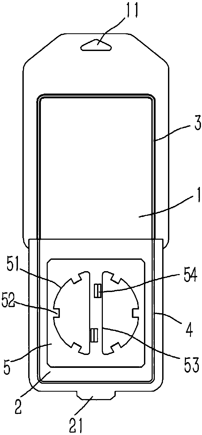 Packaging structure applied to optical fiber of holmium laser therapeutic instrument
