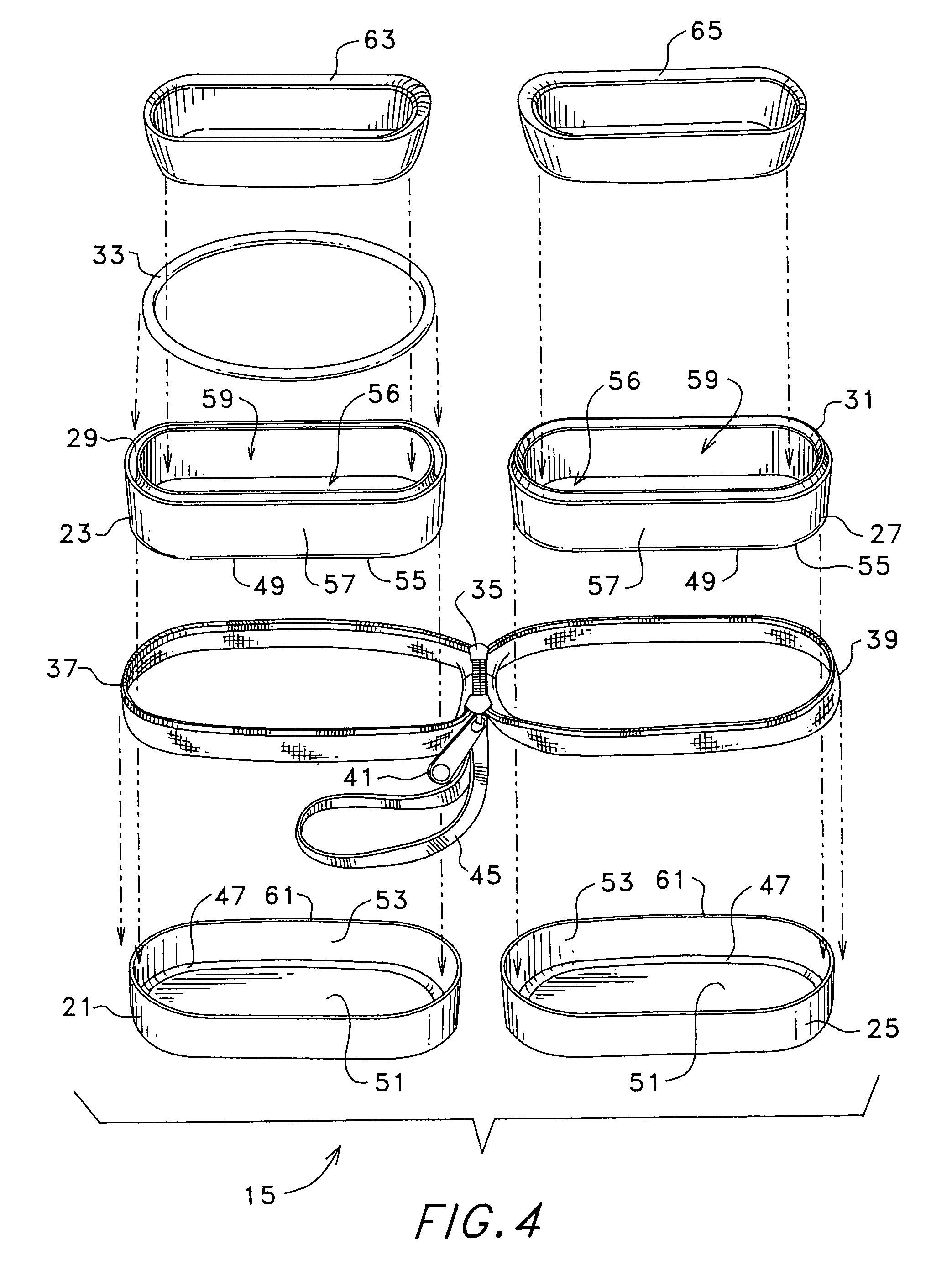 Watertight protective carrying case