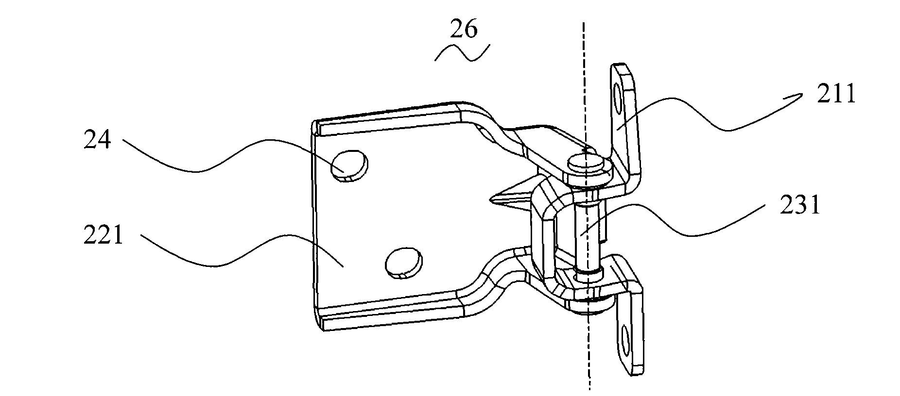 Door hinge mechanism used for vehicles