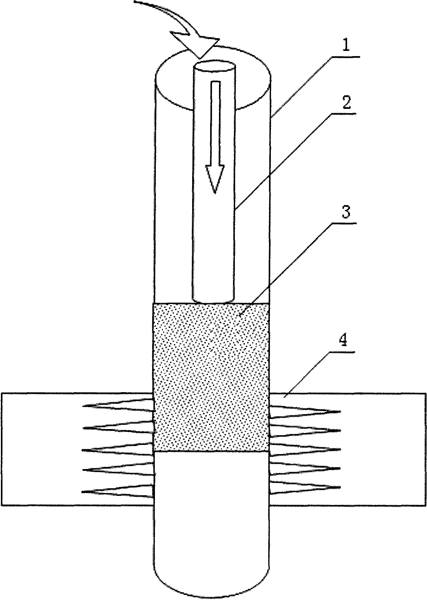 Method for preparing down-hole gel valve and construction method thereof