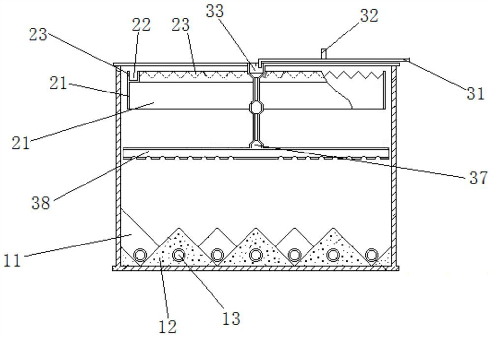 Sedimentation tank and sewage treatment system