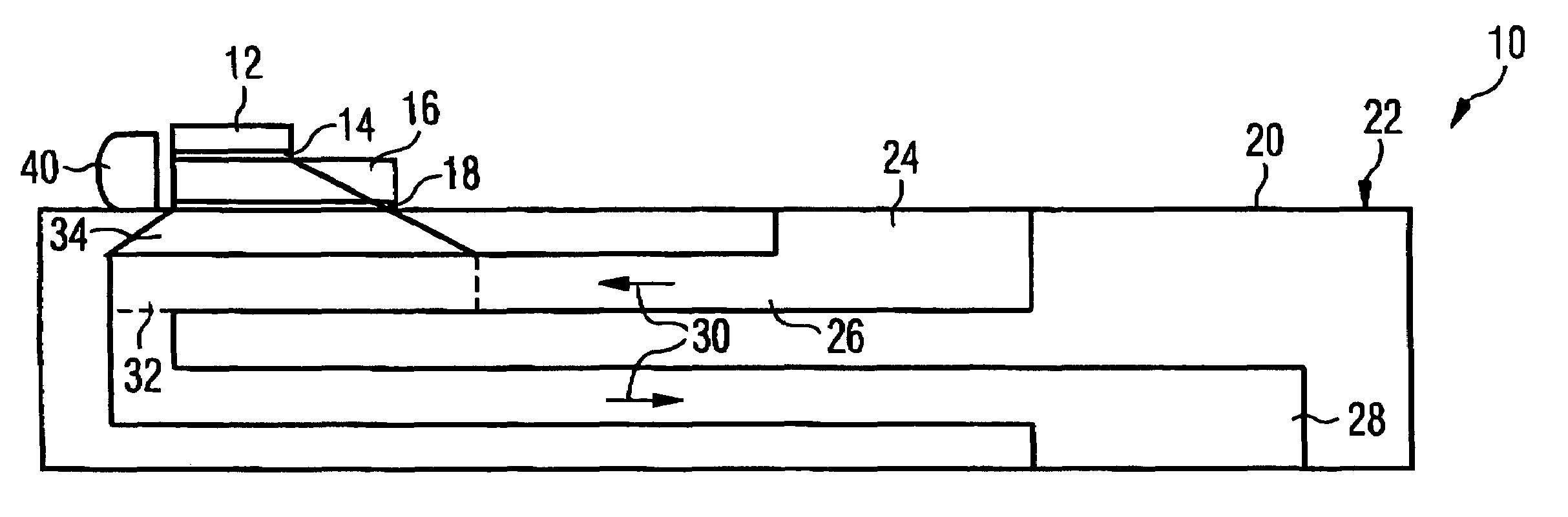 Semiconductor device with a cooling element