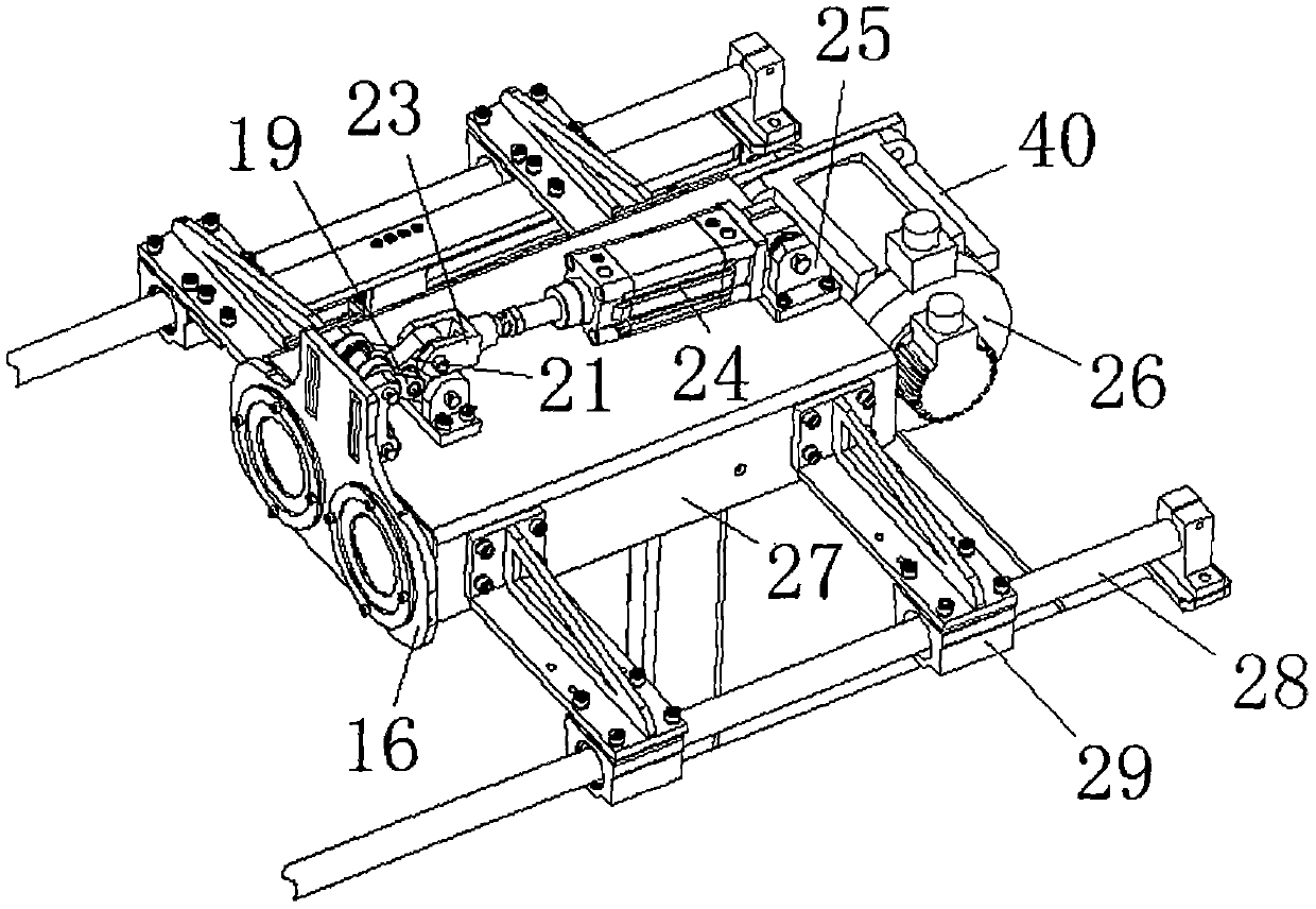 Full-automatic double-position fungus material bagging machine