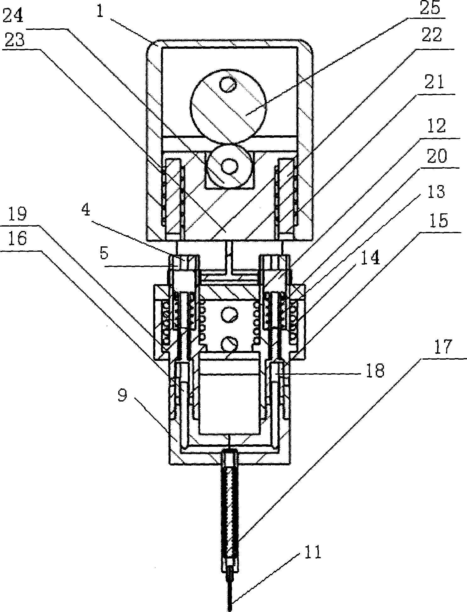 Accurate double-liquid glue dropping device