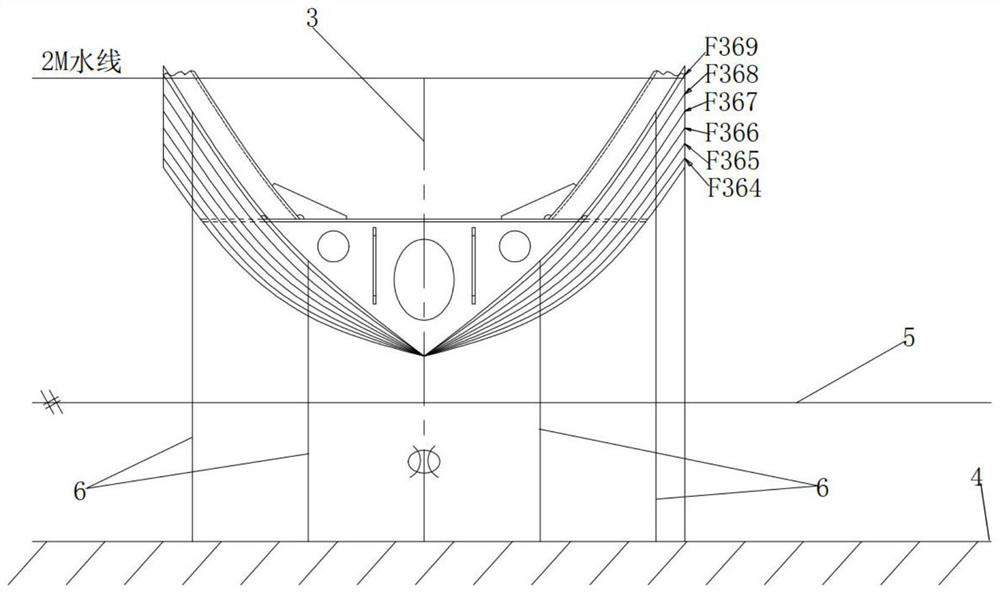 Normal construction method of ship bow section outer plate
