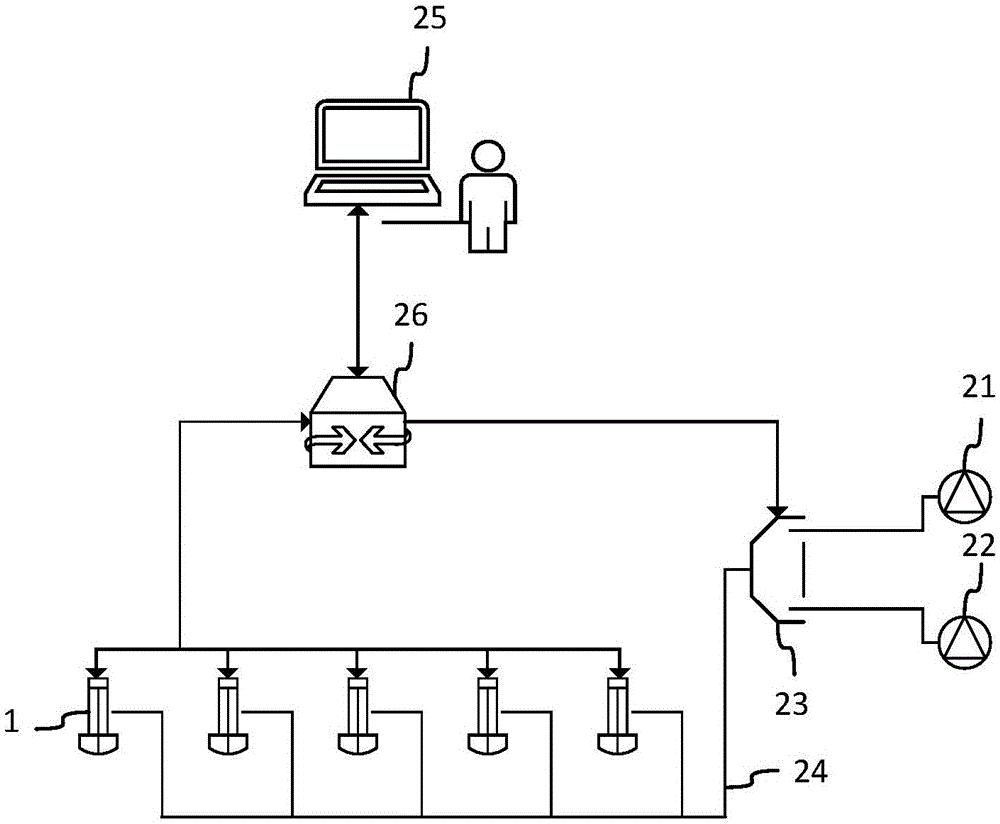 Fire protection monitoring system based on smart spraying heads