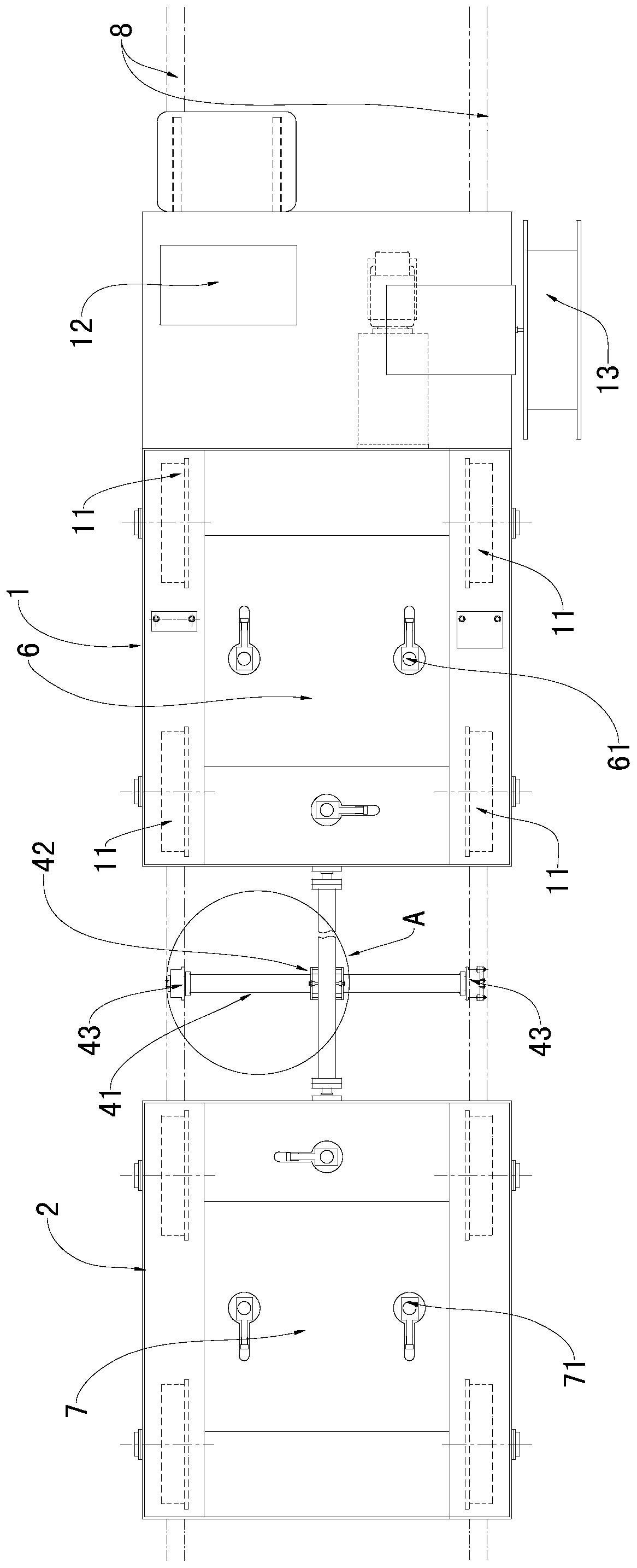 Transportation system with jacking structure