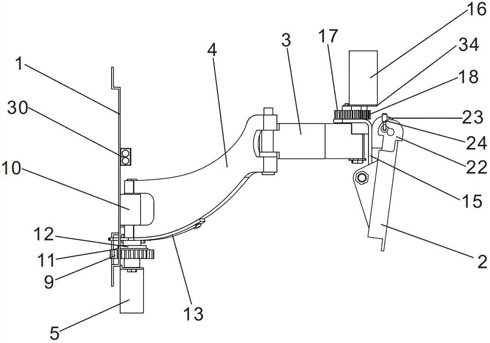 Double-mode adjusting television hanging bracket