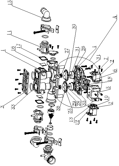 Closestool flushing device without water tank