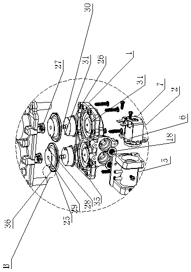 Closestool flushing device without water tank