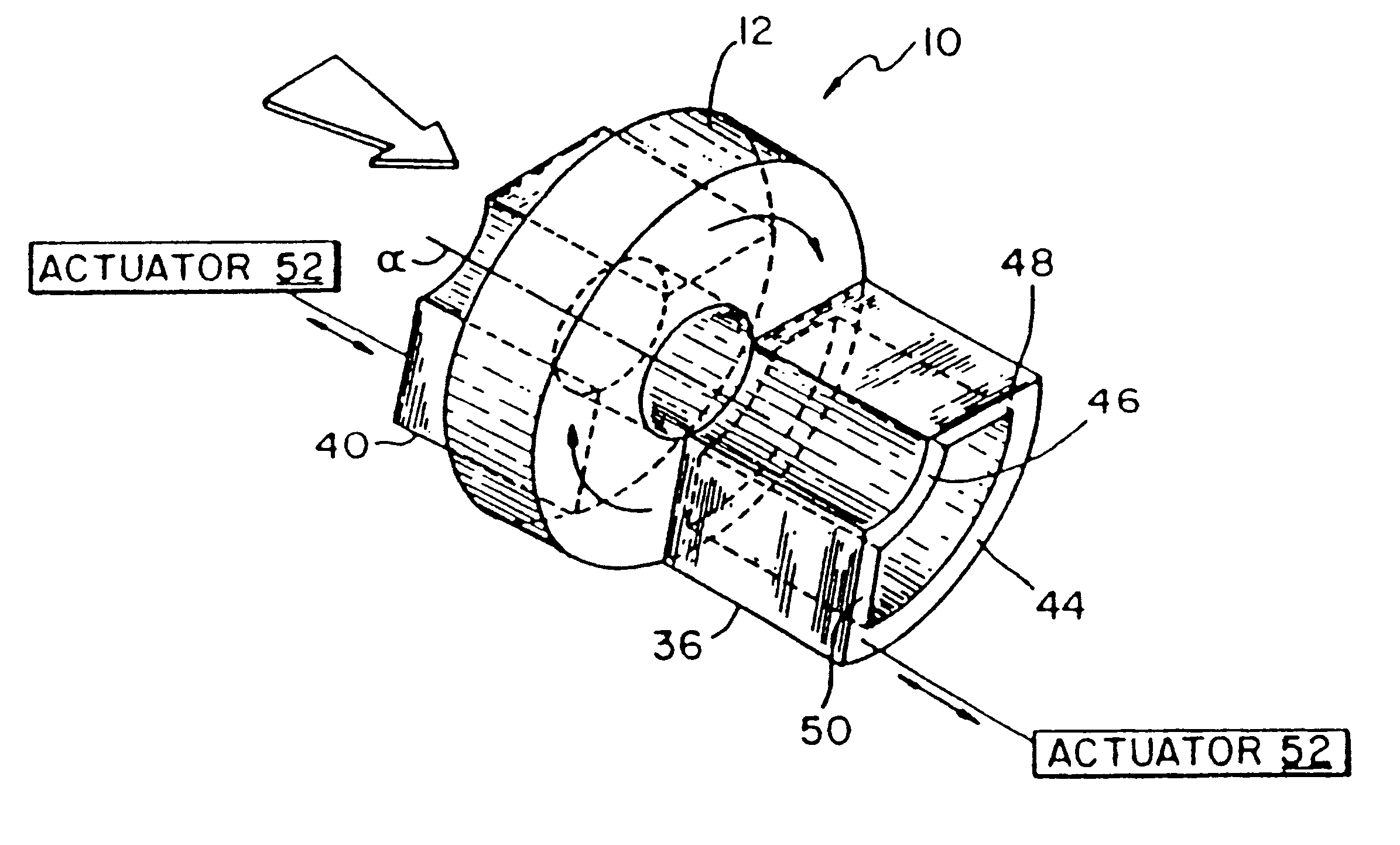 Heat exchanger containing a component capable of discontinuous movement