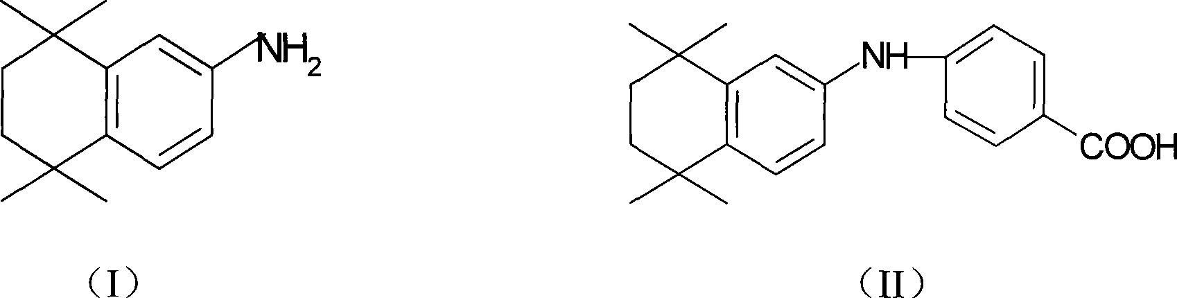 Method for synthesizing 5,6,7,8-tetrahydro-5,5,8,8-tetramethyl-2-naphthylamine