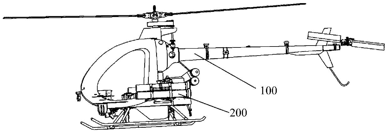 Airborne fire-extinguishing bomb device for unmanned aerial vehicle, fire-fighting unmanned aerial vehicle, and launching control method