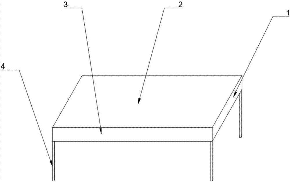 Conveniently moved pupil school table