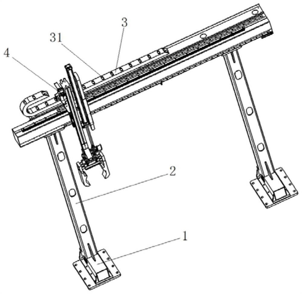 Manipulator pick-up structure of automatic transplanter