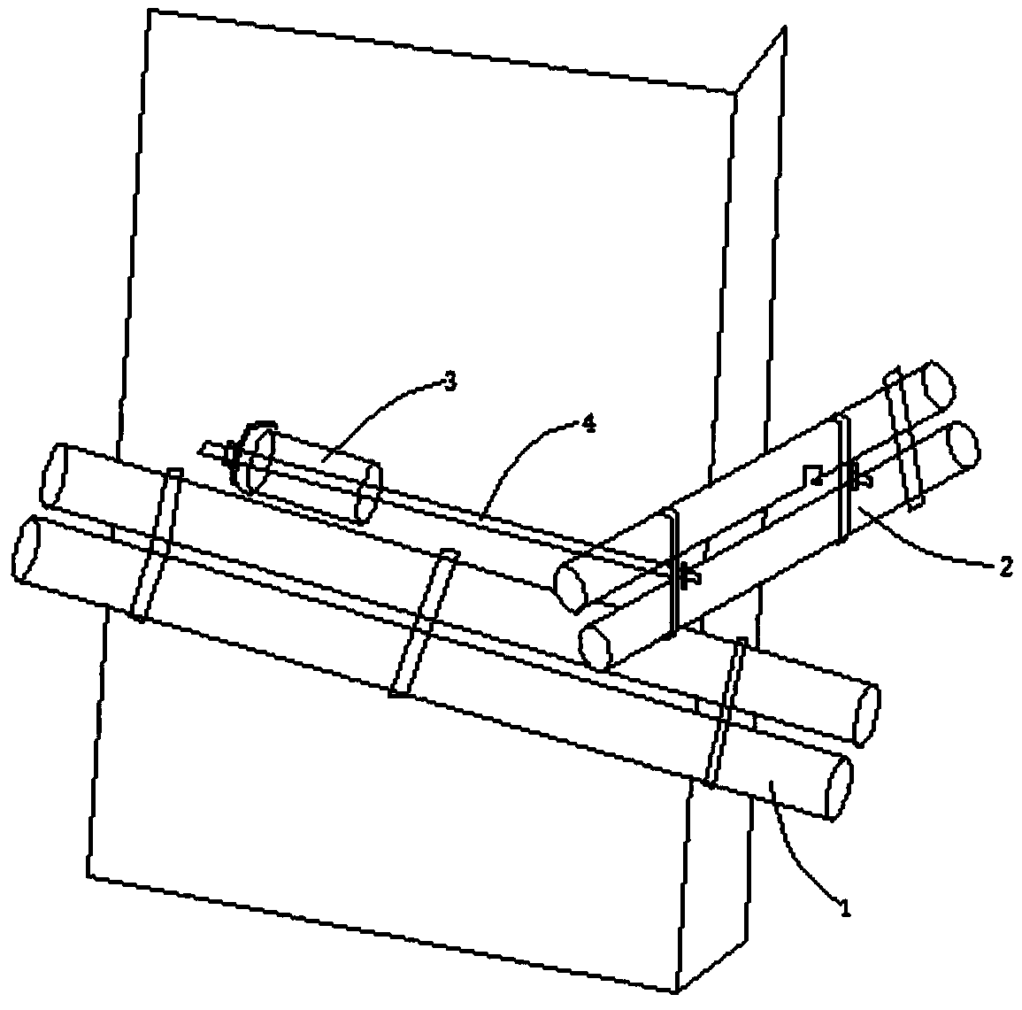 Prefabricated sandwich superimposed shear wall reinforced structure