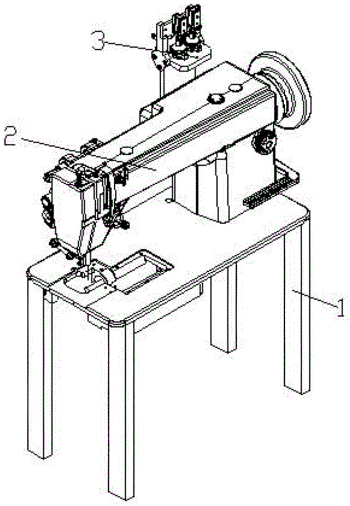 A sewing machine with a threader
