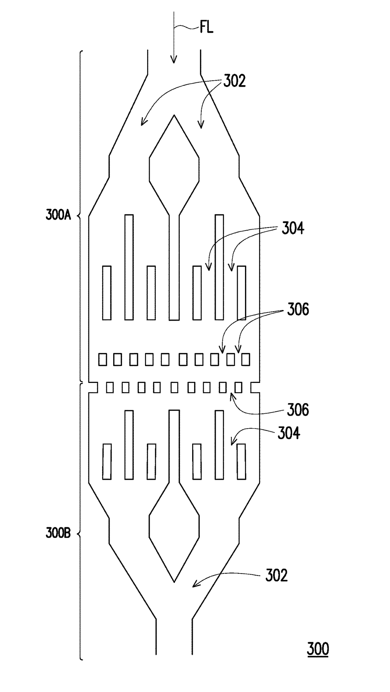 Microfluidic chip, apparatus for enriching cells and method for enriching cells in a microfluidic chip