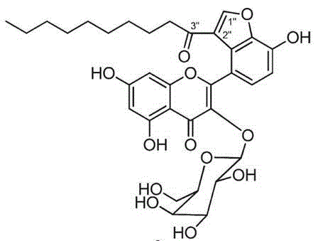 Application of Houttuynoid C in anti-tubercle bacillus medicine