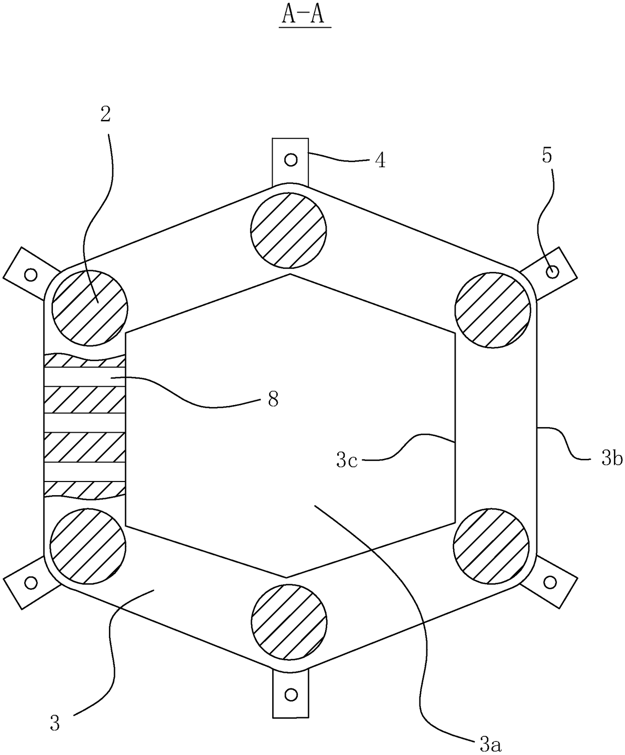 A deepwater tension leg platform device and its riser real-time monitoring method