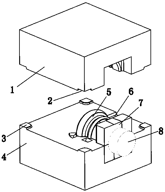 Novel censer die-casting die