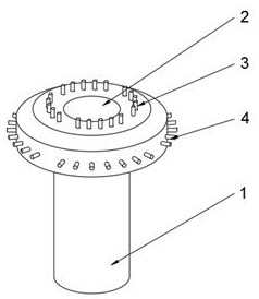 Anti-typhoon wind power generation equipment fixing base