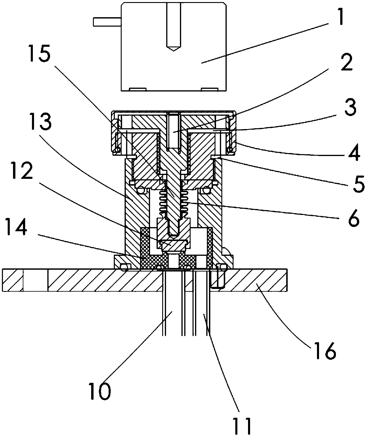 Electromagnetic drive switching valve