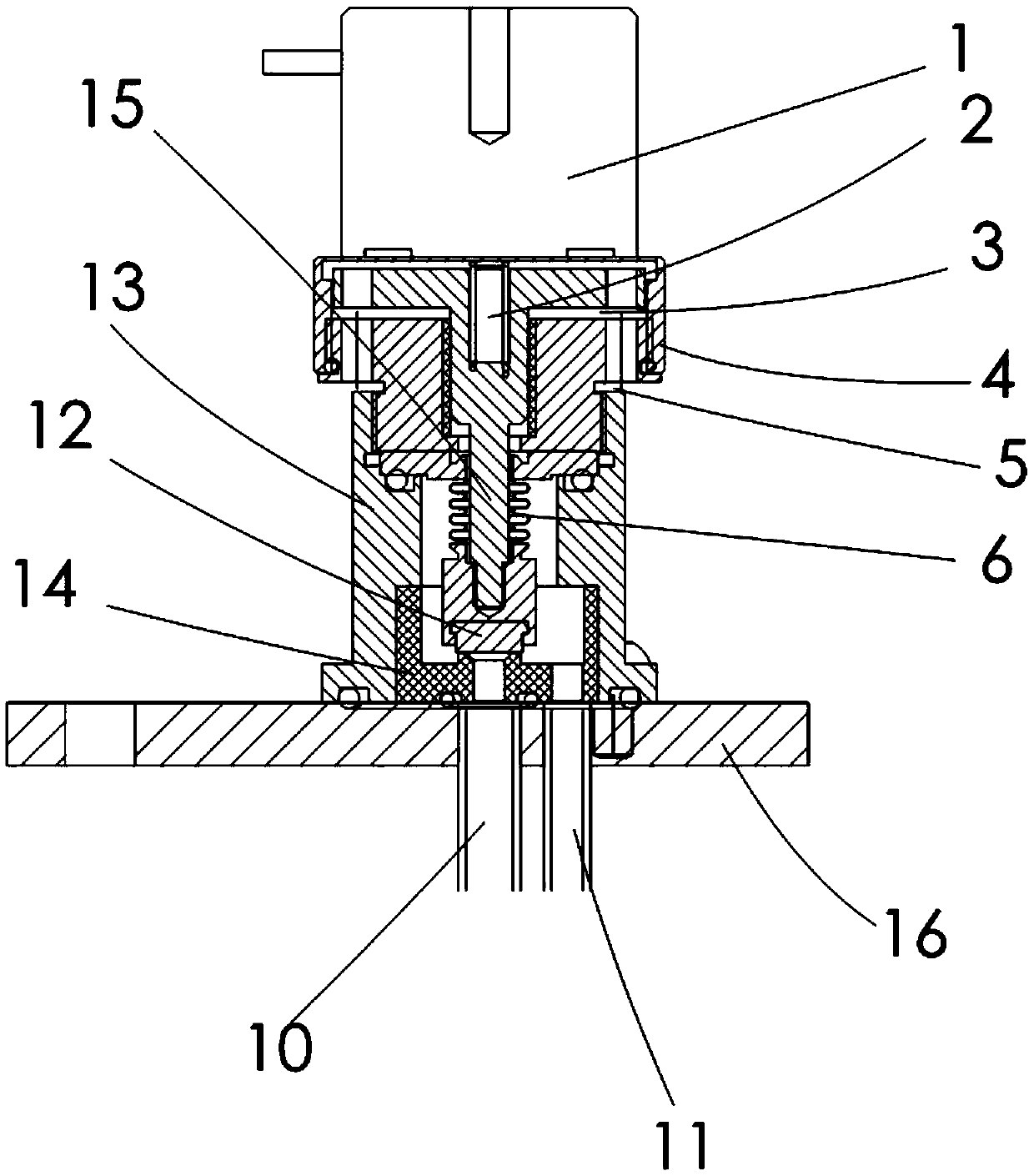 Electromagnetic drive switching valve