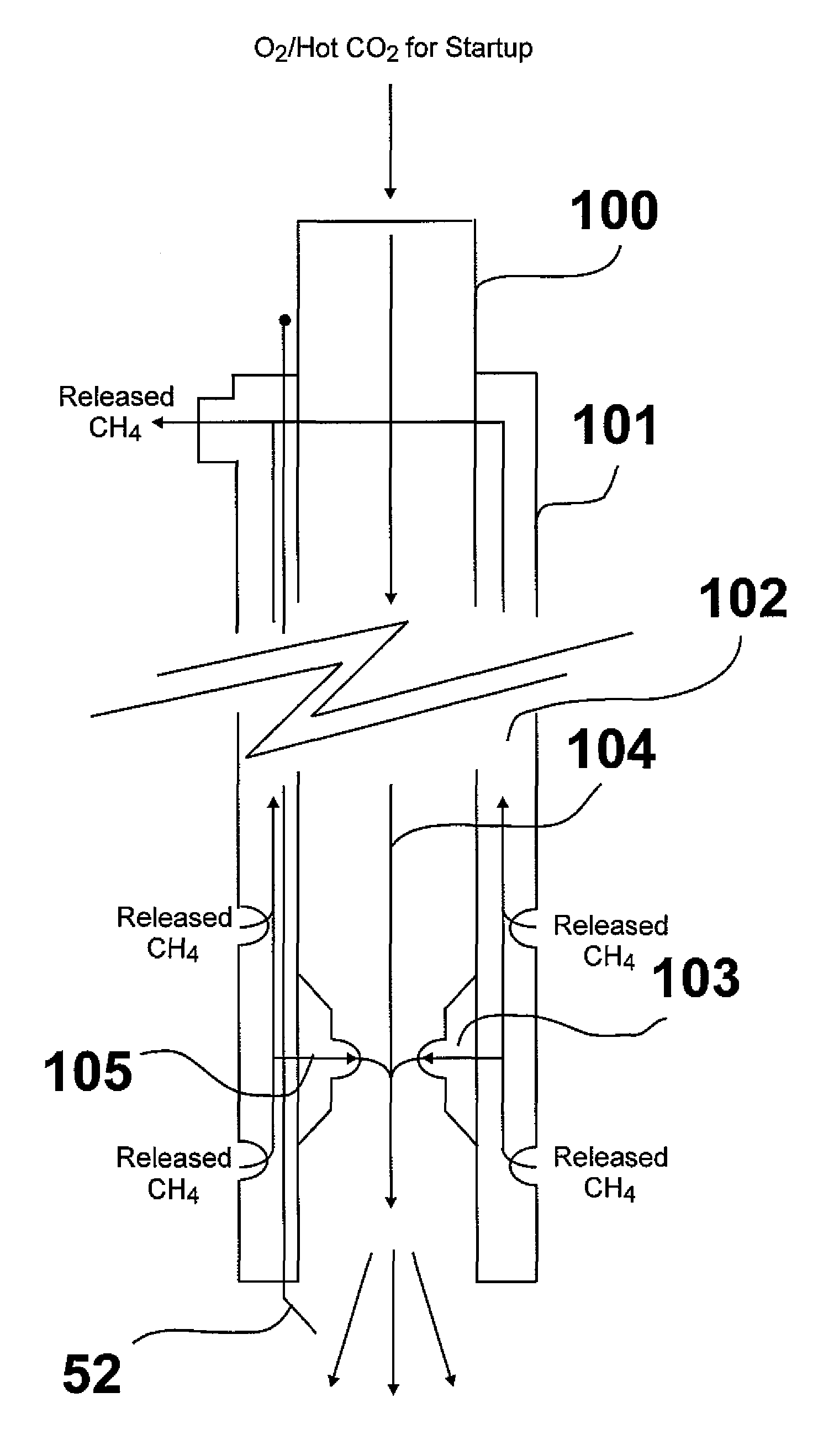 Process and apparatus for release and recovery of methane from methane hydrates