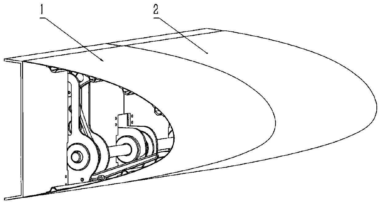 Wing leading edge variable camber mechanism based on gear five-rod ...