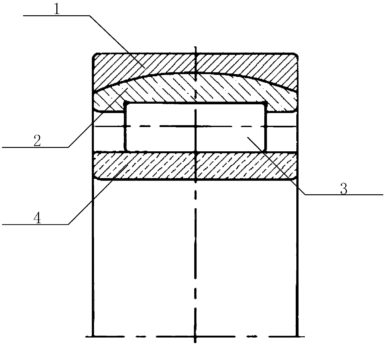 Aligning roller bearing and bearing assembling