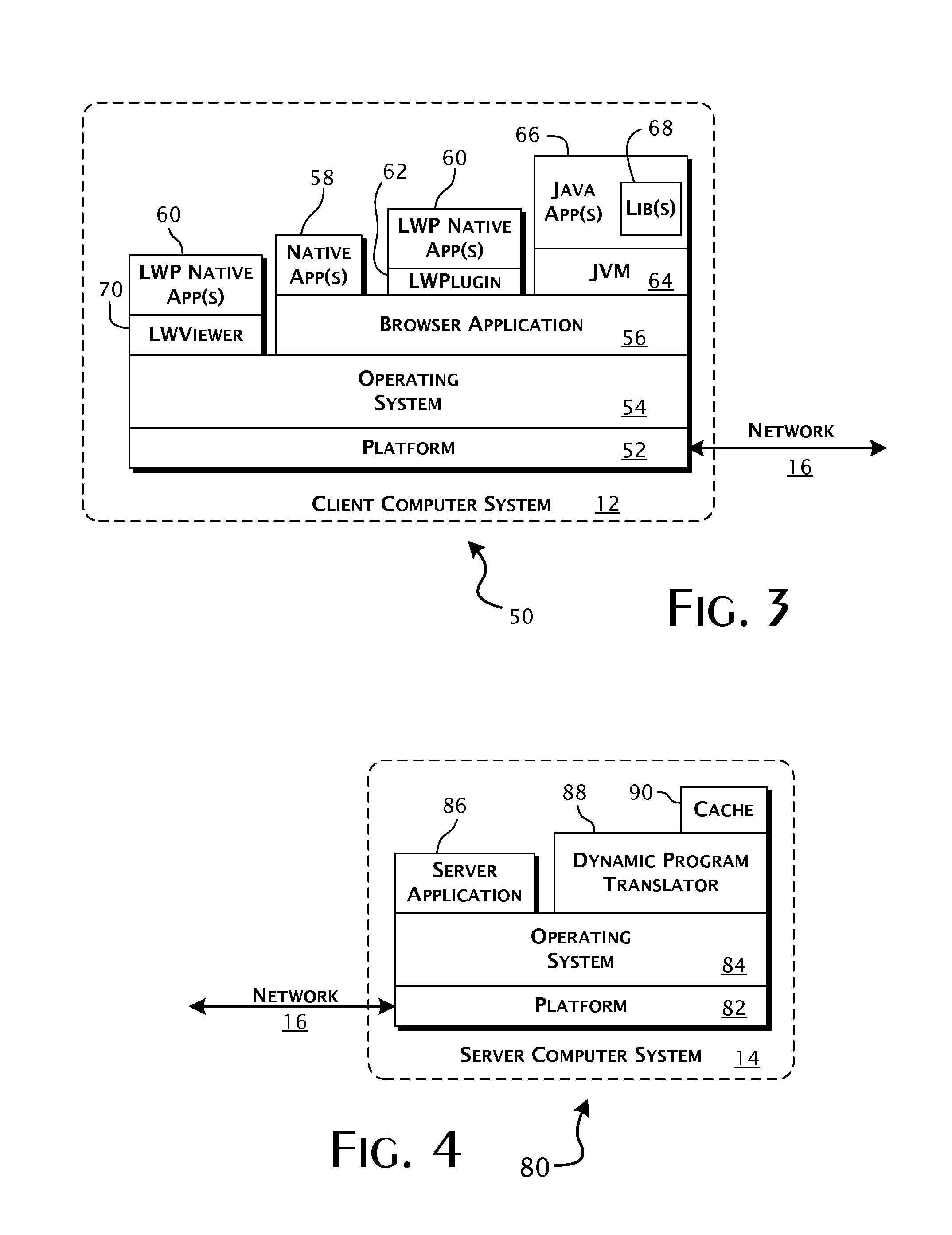 System and methods for distributed execution of computer executable programs utilizing asymmetric translation