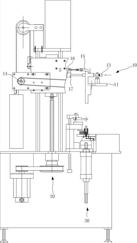 A strip type paste automatic mold insertion packaging machine