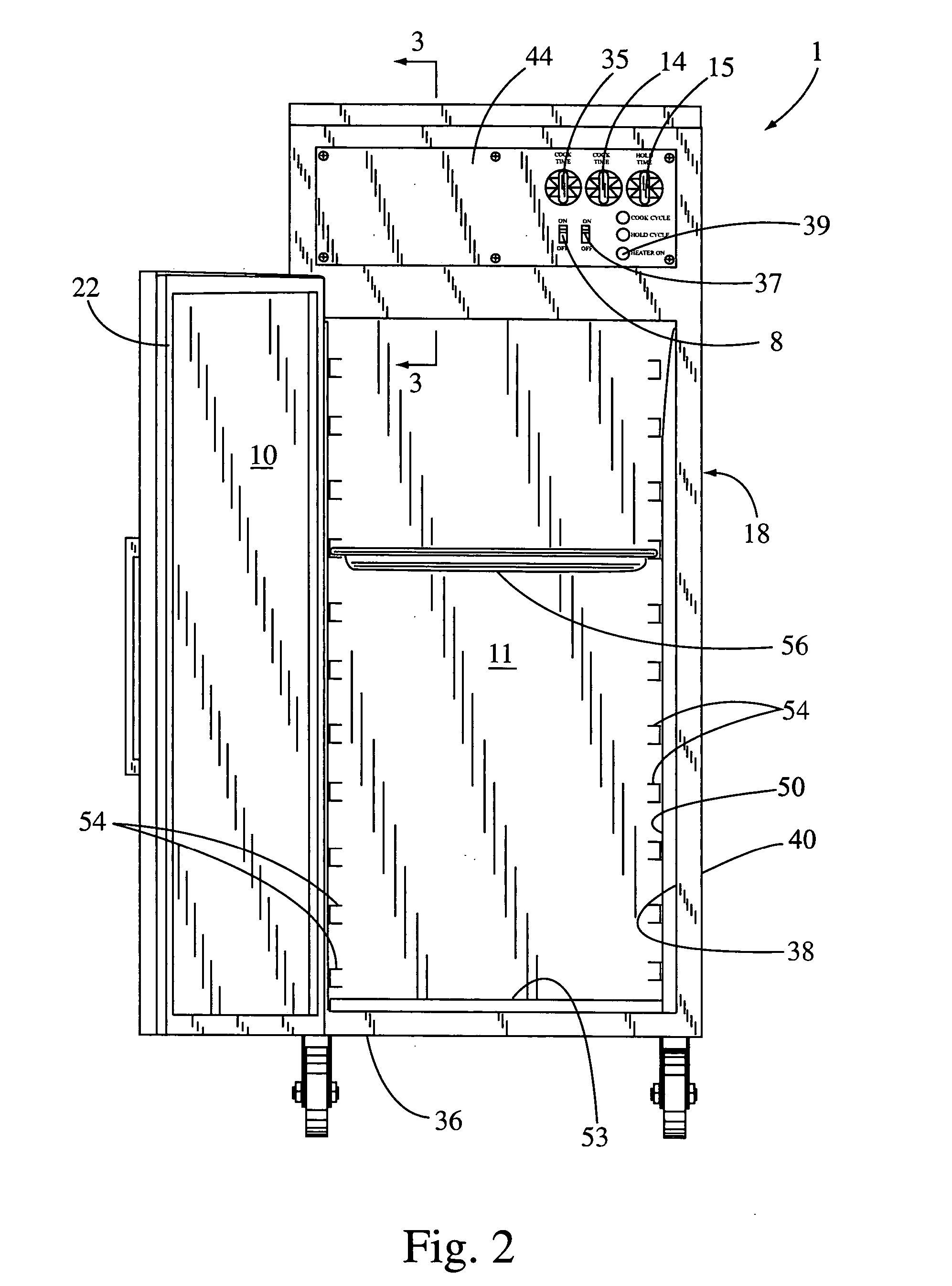 Food cooking and heating apparatus