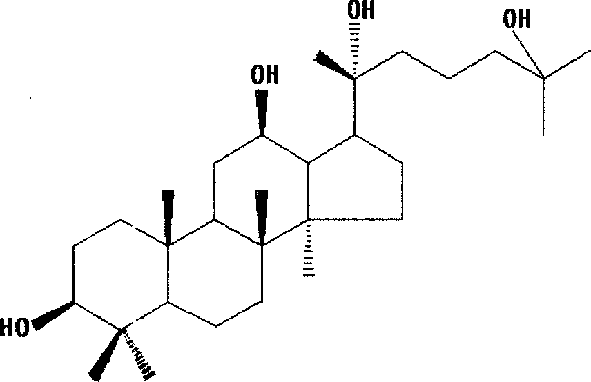 Method for preparing 20(R)-25-hydroxy-dammarane type-3beta,12beta,20-triol