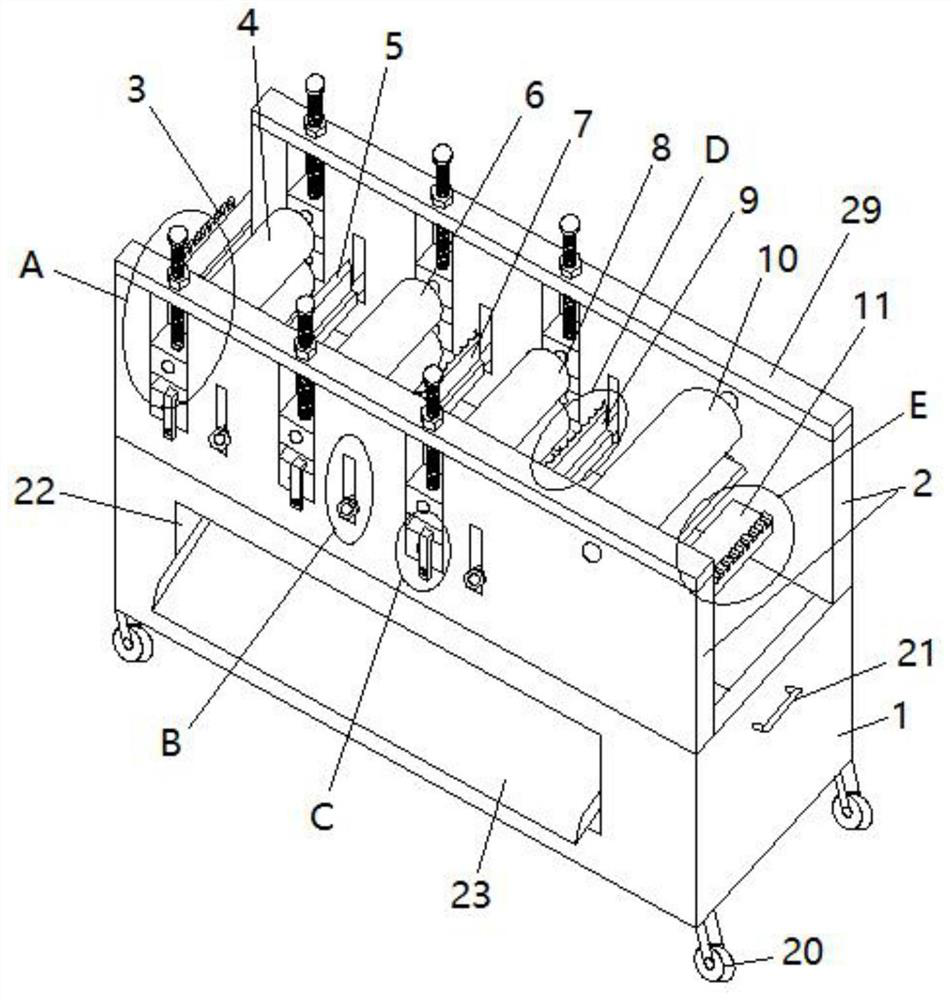 Bamboo skin polishing device