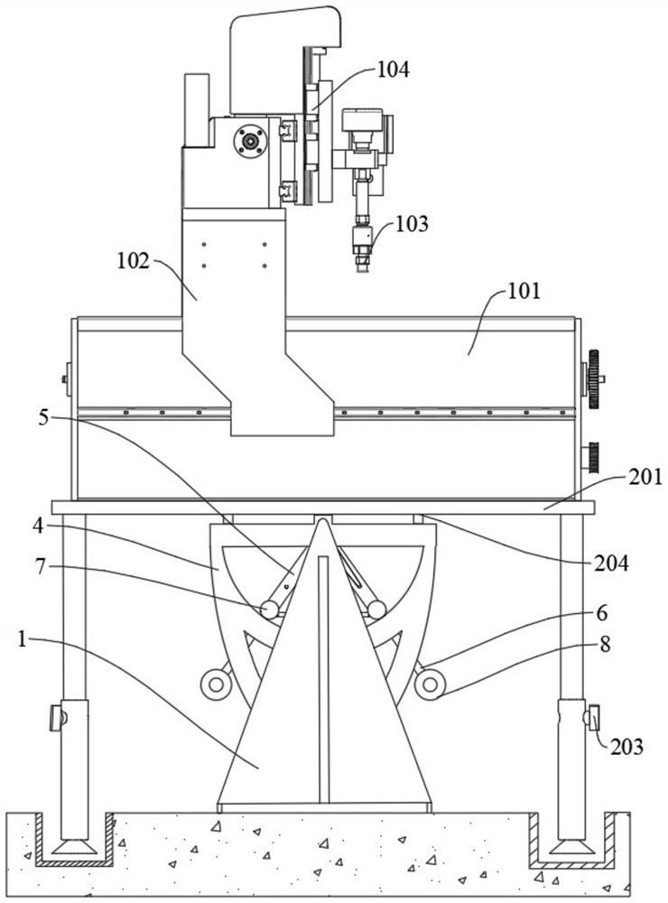 An intelligent horizontal positioning device for electromechanical equipment