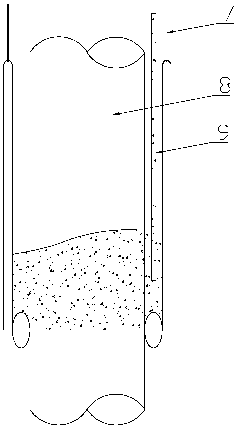 Underwater wet-method repairing device and method for concrete pile defects