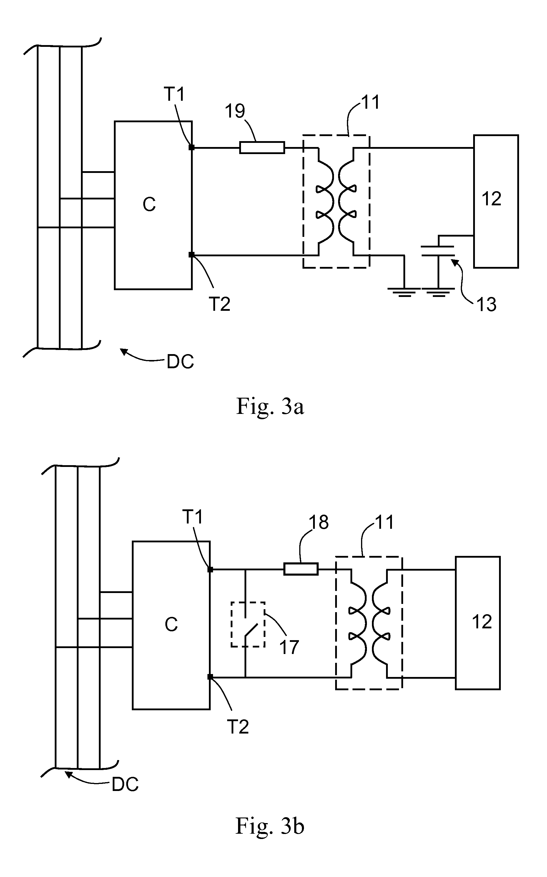 Control method for converting power, and electronic power converter adapted to carry out said method