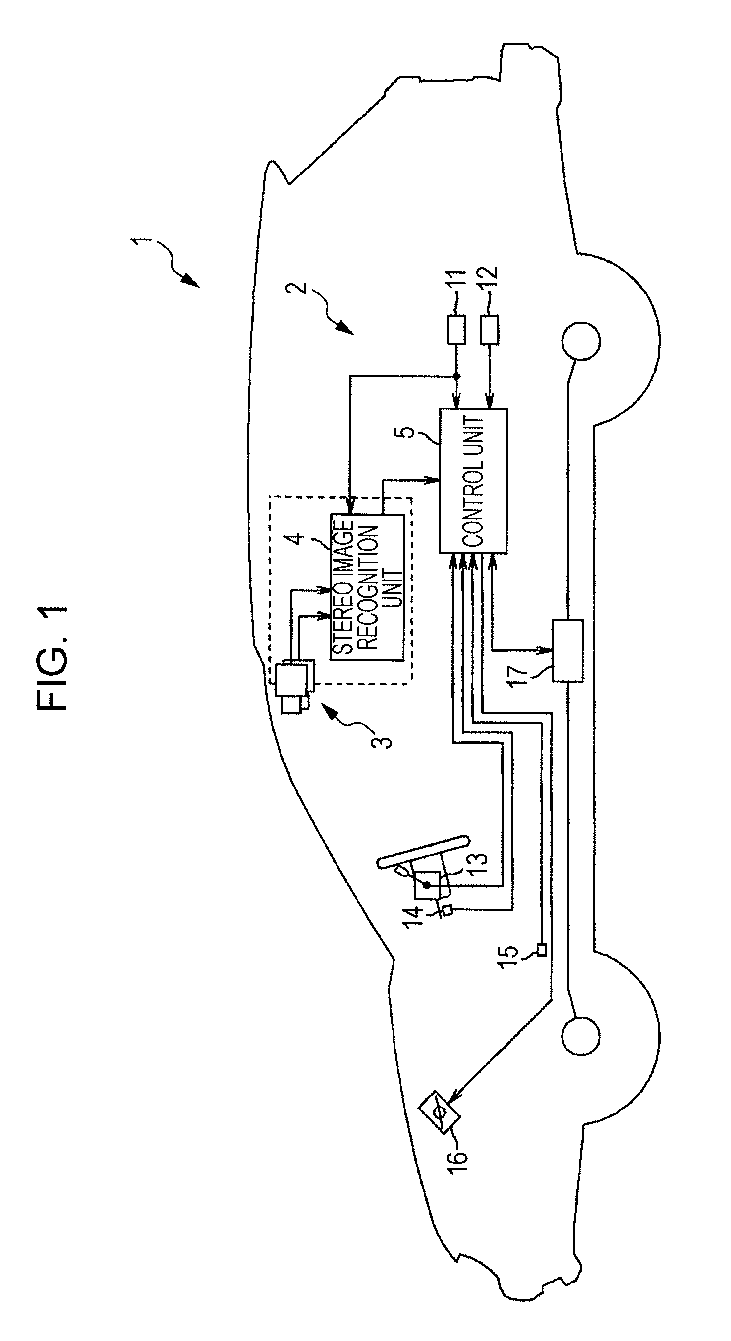 White road line recognition device for vehicle