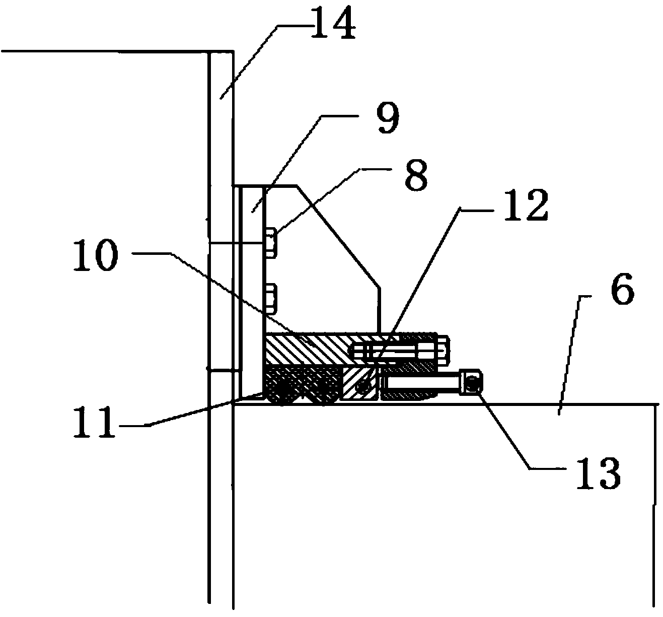 Shield machine starting device with adjustable seal
