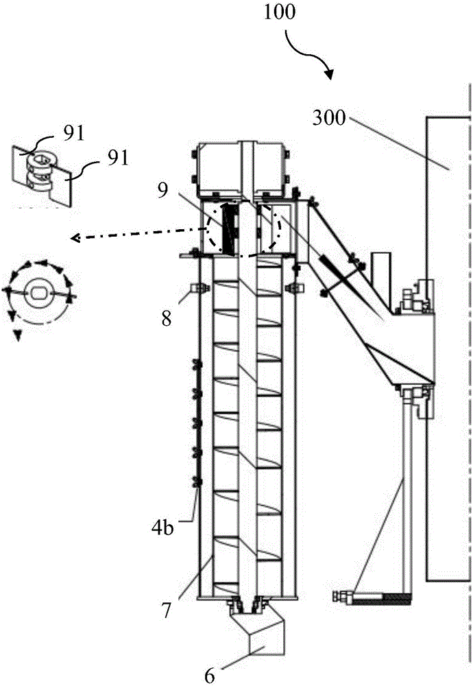 Roller device for waste biochemical treatment, biochemical treatment equipment, biochemical treatment system and biochemical treatment method
