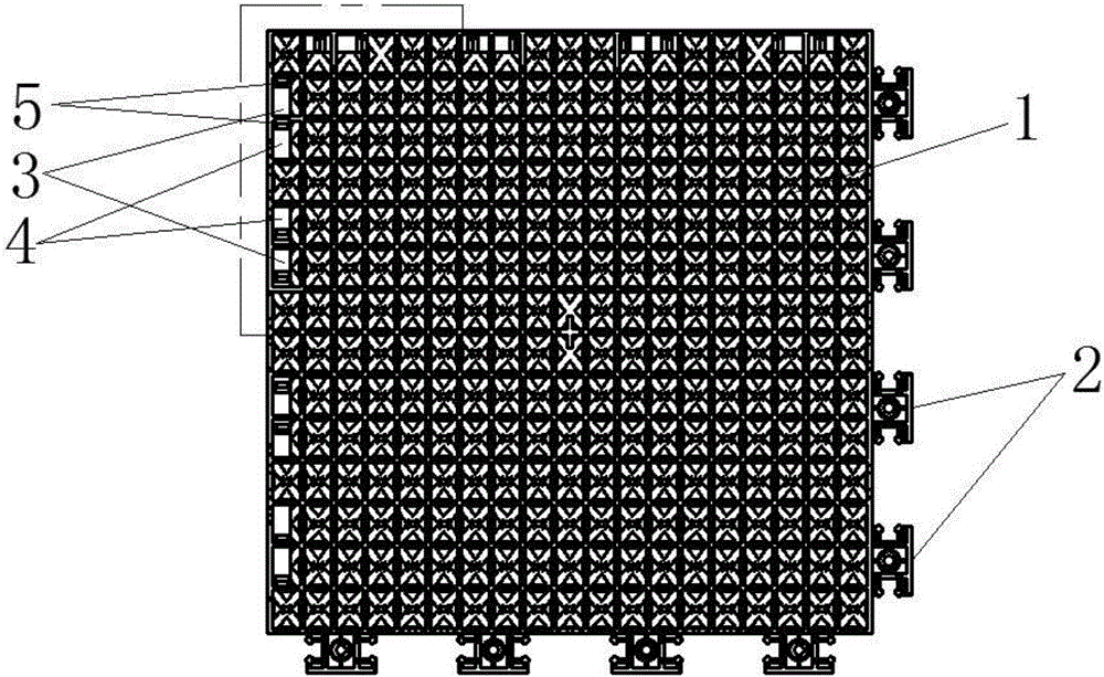 Assembling floor and mounting method thereof